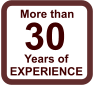 More than 30 Years of  EXPERIENCE