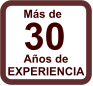 Más de 30 Años de EXPERIENCIA